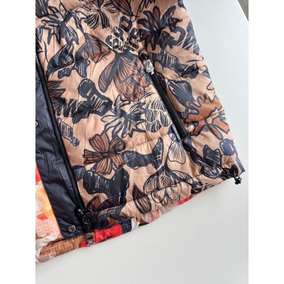 MARC CAIN SPORT TS 12.07 W11 Reversible Floral Camo Printed Puffer Coat, Size S - Picture 8 of 15